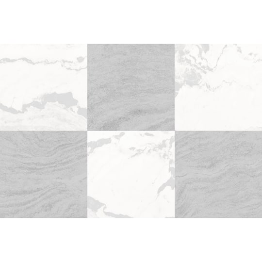 FloorPops Checkered Peel & Stick Floor Tiles in Gray | 60" x 24" | Michaels®